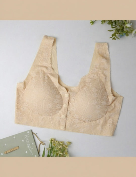 Soft Padded Front - Open Lace Bra – Comfortable & Convenient