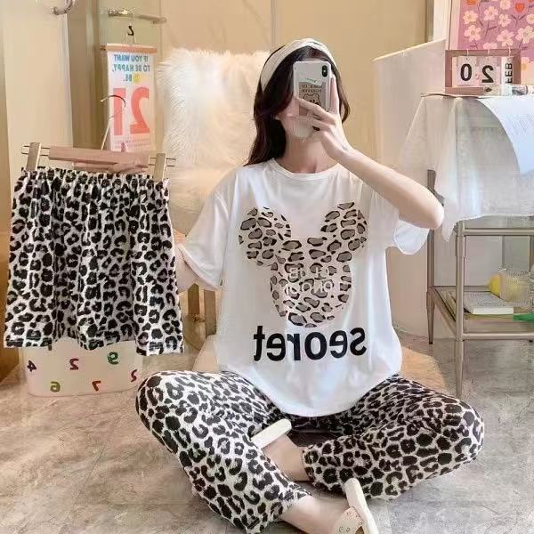 Summer Cotton Pajama Suit – Soft & Breathable Women’s Sleepwear (40019)