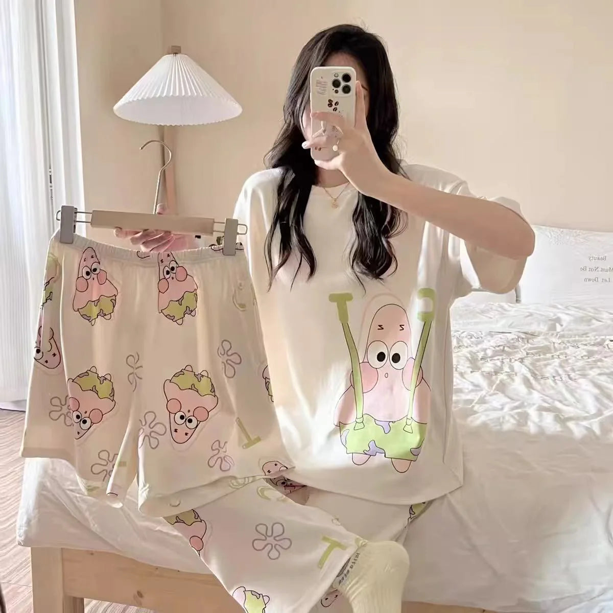 Summer Cotton Pajama Suit – Soft & Breathable Women’s Sleepwear (40021)