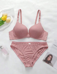 Blush Elegance Lightly Padded Lingerie Set