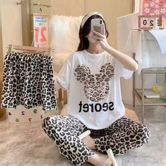 Summer Cotton Pajama Suit – Soft & Breathable Women’s Sleepwear (40019)